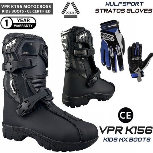 Kids motorbike boots off road - motorbike,